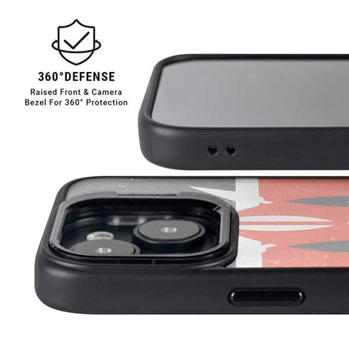 Kenya Flag Distressed iPhone 15 Plus Kickstand Case